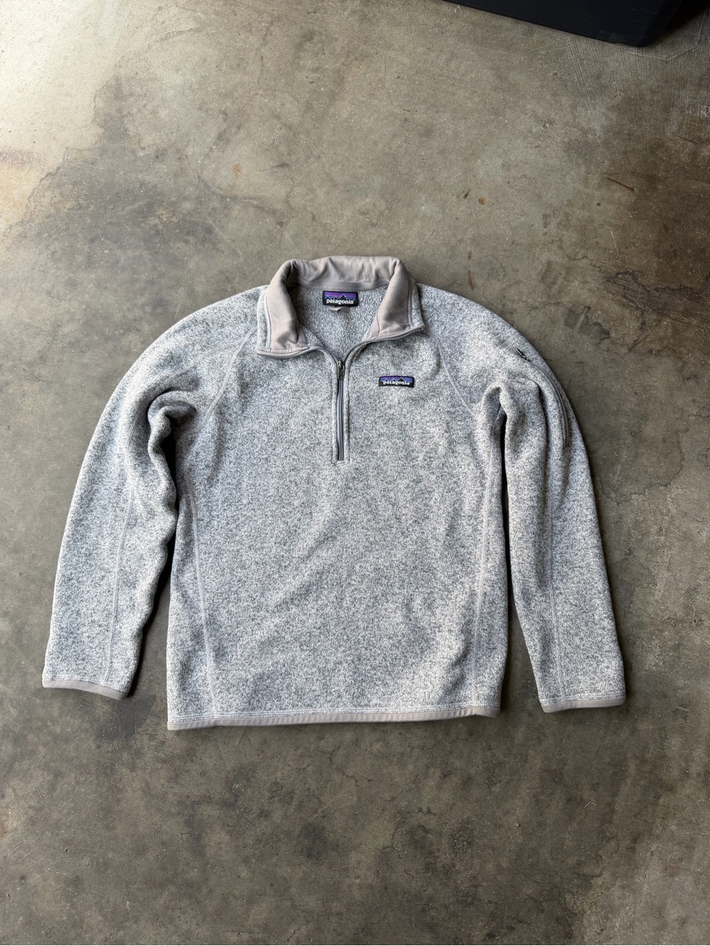 Patagonia Better Sweater Men’s S Gray 1/4 Zip Fleece Pullover Outdoor Hiking